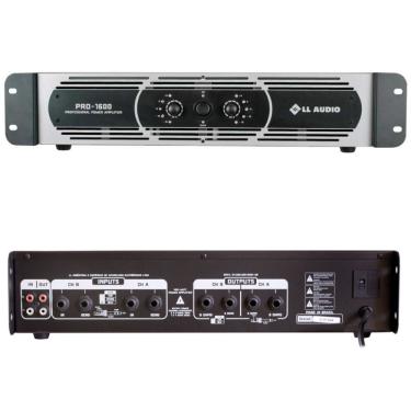 Imagem de Amplificador Profissional Ll Audio Pro1600 Classe D 400w Rms