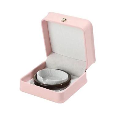 Imagem de Caixa De Joias Em Couro PU Para Anel, Pingente, Pulseira, Pérola E Emb