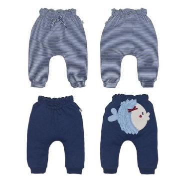 Imagem de Conjunto Culote 2 Peças Malha Bebê Menino Suedine Raquel, M