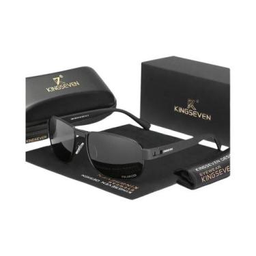 Imagem de Óculos De Sol Retangulares Vintage Retro Polarizados UV400 Para Homens