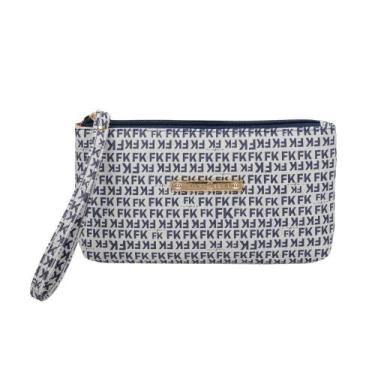 Imagem de Carteira Alça de Mão Grande Fellipe Krein Ss23 Fk655 - Azul, Azul