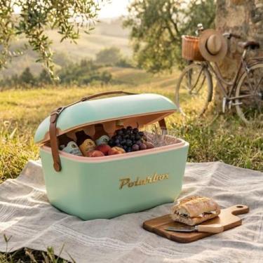 Imagem de Caixa Térmica Retrô Polarbox Cooler Portátil Praia Piscina Camping 12L