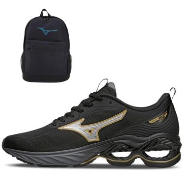 Imagem de Kit 1 Tênis de Corrida Masculino Mizuno Wave Frontier 15 e 1 Mochila Mizuno Energy-Masculino