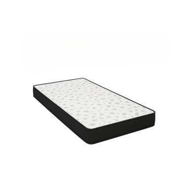 Imagem de Colchão D23 Solteiro – Suede Preto - 88 x 188 x 12 cm