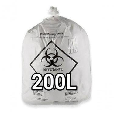 Imagem de Saco de Lixo Hospitalar Sacos de Lixo Infectante 200l 200 un para Resíduos de Saúde Bra...