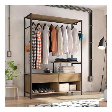 Imagem de Guarda-roupa Solteiro Artefamol Barcelona Closet Preto-demolição