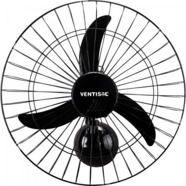 Imagem de Ventilador De Parede Ventisol Oscilante 60cm Aço Preto Bivolt