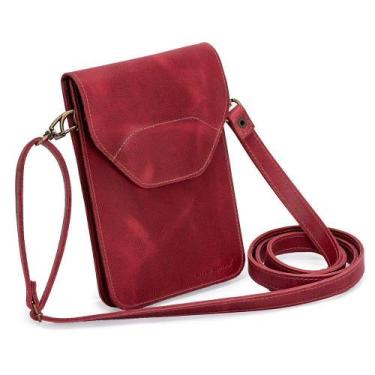 Imagem de Bolsa Carteira Couro Bovino Documento/celular Crossbody - Ello Griff, 
