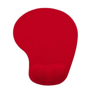 Imagem de Mouse Pad Ergonômico em Silicone com apoio de punho - INK, Vermelho