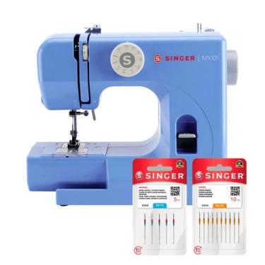 Imagem de Kit Mini Máquina de Costura M1005 e Agulhas Bivolt - Singer, Bivolt