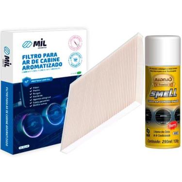 Imagem de Kit Filtro De Ar Condicionado Jac Motors T50 2018/2022 + Limpa Ar Cond