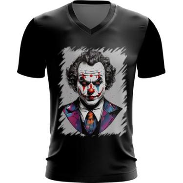 Imagem de Camiseta Gola V Palhaço Quebrada Morro Clown Slum 13 - Kasubeck Store®