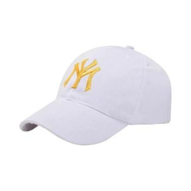 Imagem de Boné Snapback Unissex Ajustável com Letras Bordadas - Chapéu de Sol em