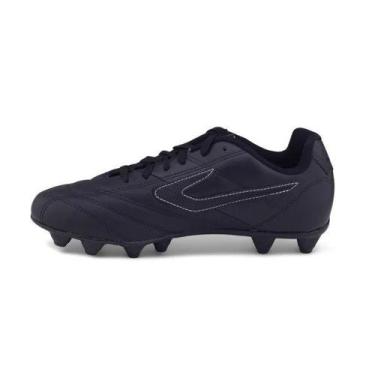 Imagem de Chuteira Futebol Campo Topper Furia Preta, Preto, Branco, 38