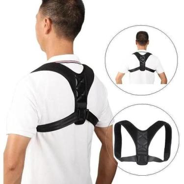 Imagem de Corretor postural unissex alinhamento ombro coluna ajustável - Suporte