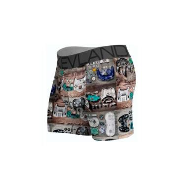 Imagem de Cueca Boxer Kevland Joysticks, P, Cinza