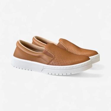 Imagem de Tênis Feminino Moleca Slip On 5791.118, 37, Camel