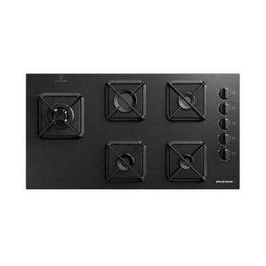 Imagem de Cooktop Brastemp 5 Bocas a Gás Grades de Ferro Fundido e Super Chama L