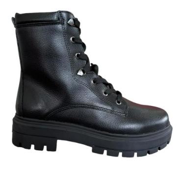 Imagem de Coturno Via Marte Flatform Feminino 025006 Preto, 38, Preto