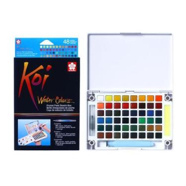 Imagem de Aquarela em Pastilha Sakura Koi Water 48 Cores