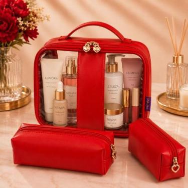 Imagem de Necessaire Feminina Organizadora De Maquiagem Dia Das Mães - Pikuka, V