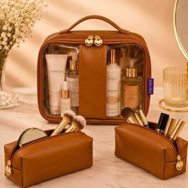 Imagem de Necessaire Feminina Organizadora De Maquiagem Dia Das Mães - Pikuka, M