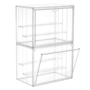 Imagem de Vitrine de Acrílico LXLXXL 3 Camadas com Porta Magnética - 2 Unidades