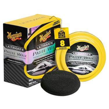 Imagem de Meguiar's Cera de pasta definitiva, cera de carro premium para um brilho profundo com proteção duradoura, fácil de aplicar e remover, revestimento transparente, toalha de microfibra e aplicador