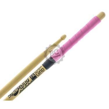 Imagem de Baqueta Spanking Comfort Grip 7A Rosa com cabo emborrachado mais pegad
