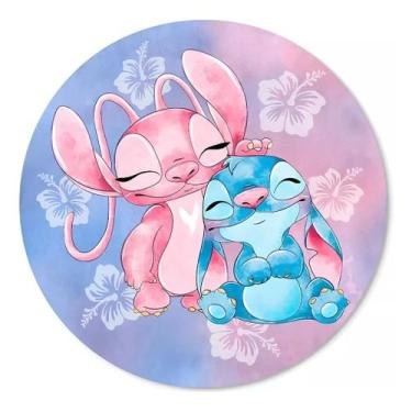 Imagem de Capa Para Mini Painel Redondo 50x50 Stitch Sistema Veste Fácil Decoraç