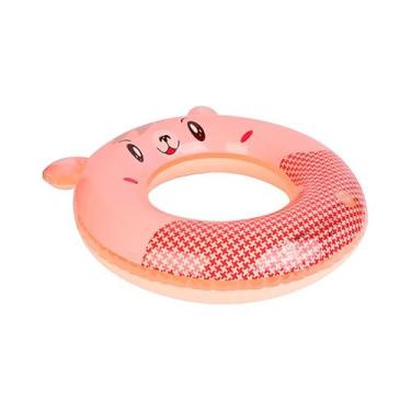 Imagem de Boia Bote Infantil Animais Baby 65cm Piscina - Art Summer, Rosa