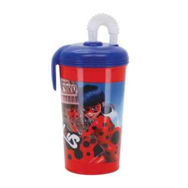 Imagem de Garrafa Copo Infantil LadyBug Miraculous - 450 ml Garrafinha Divertida