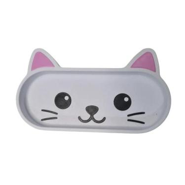 Imagem de Porta Óculos Fofo De Mesa - Gatinho 3d - Dona Pedrinas