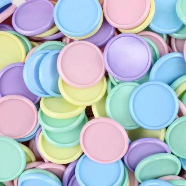 Imagem de 12 Discos + Elasticos G 31mm Candy Colors - Pop Disc