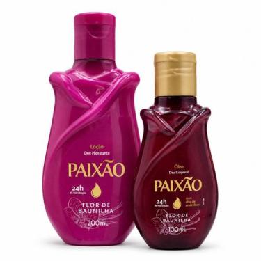 Imagem de Kit Paixão Flor De Baunilha: Loção Hidratante 200ml e Óleo Corporal 10