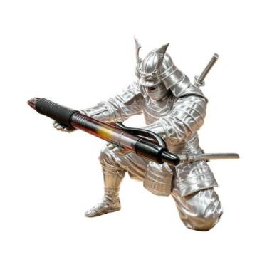 Imagem de Suporte Para Canetas Impresso Em 3D Samurai Japonês, Organizador De Ma
