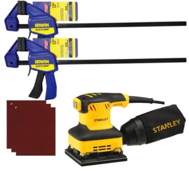 Imagem de Lixadeira orbital 220v ss24 Stanley com grampo