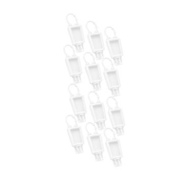Imagem de PoKit 12 Porta Álcool Gel Com Alça Silicone Para Eventos Cor:Branco, B