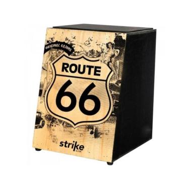 Imagem de Cajon Acústico SK4010 Route 66 com Estrutura de Madeira Maciça e Esteira de 12 Fios Fsa