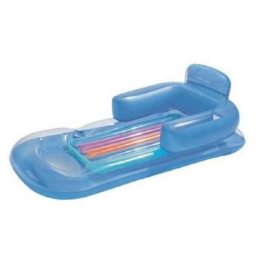 Imagem de Poltrona Inflável De Piscina Com Porta Lata - Bestway, Azul