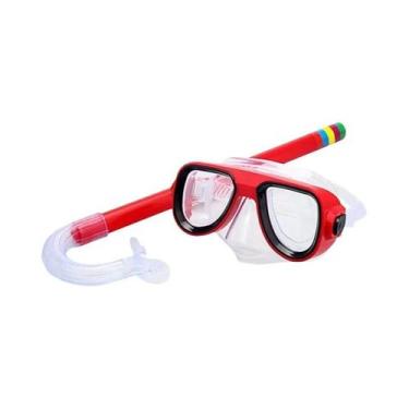 Imagem de Conjunto De Snorkel Para Crianças Máscara De Mergulho Óculos De Nataçã