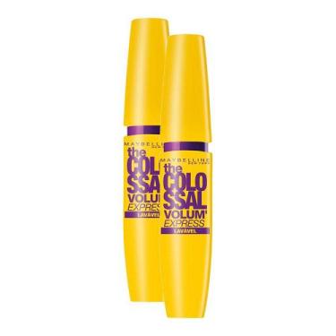 Imagem de Kit 2 Máscara de Cílios Maybelline The Colossal Volum' Express Lavável