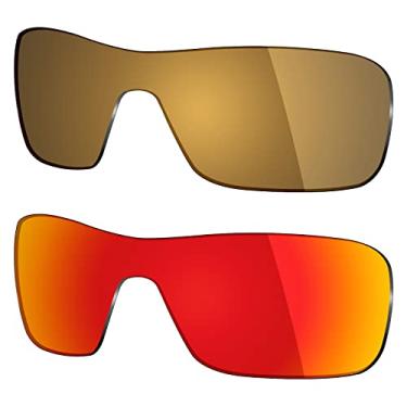 Imagem de 2 pares de lentes polarizadas de substituição da Mryok para óculos de sol Oakley Turbine Rotor – Opções