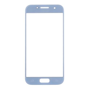 Imagem de DESHENG Peças sobressalentes para lentes de vidro externas com tela frontal para Galaxy A3 (2017) / A320 (preto) (Cor: Azul)