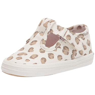 Imagem de Keds Baby Champion Lace Toe Cap T-Strap Sneaker, Snow Leopard, 1 US Unisex Infant