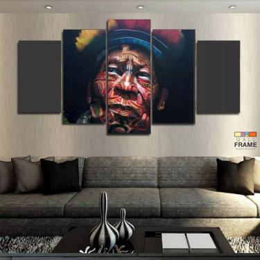 Imagem de Quadros Decorativos Indio Pajé 63x130mt em Tecido