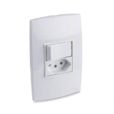 Imagem de Conjunto 1 Interruptor Simples E 1 Tomada Force Line