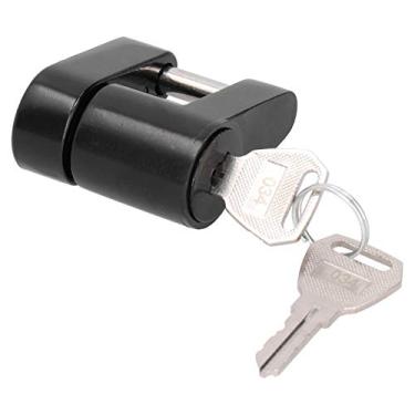 Imagem de Acoplador de engate de reboque, trava de acoplador de reboque de engate de 0,6 cm, para caminhões trailers trava segura