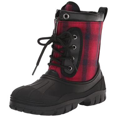 Imagem de Tommy Hilfiger Bota de neve feminina Ilhena, Preto/vermelho, 6