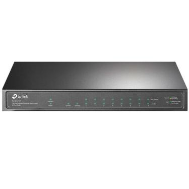 Imagem de Switch 10 Portas TP-Link - 8 portas Gigabit PoE - 1 porta SFP - TL-SG1210P